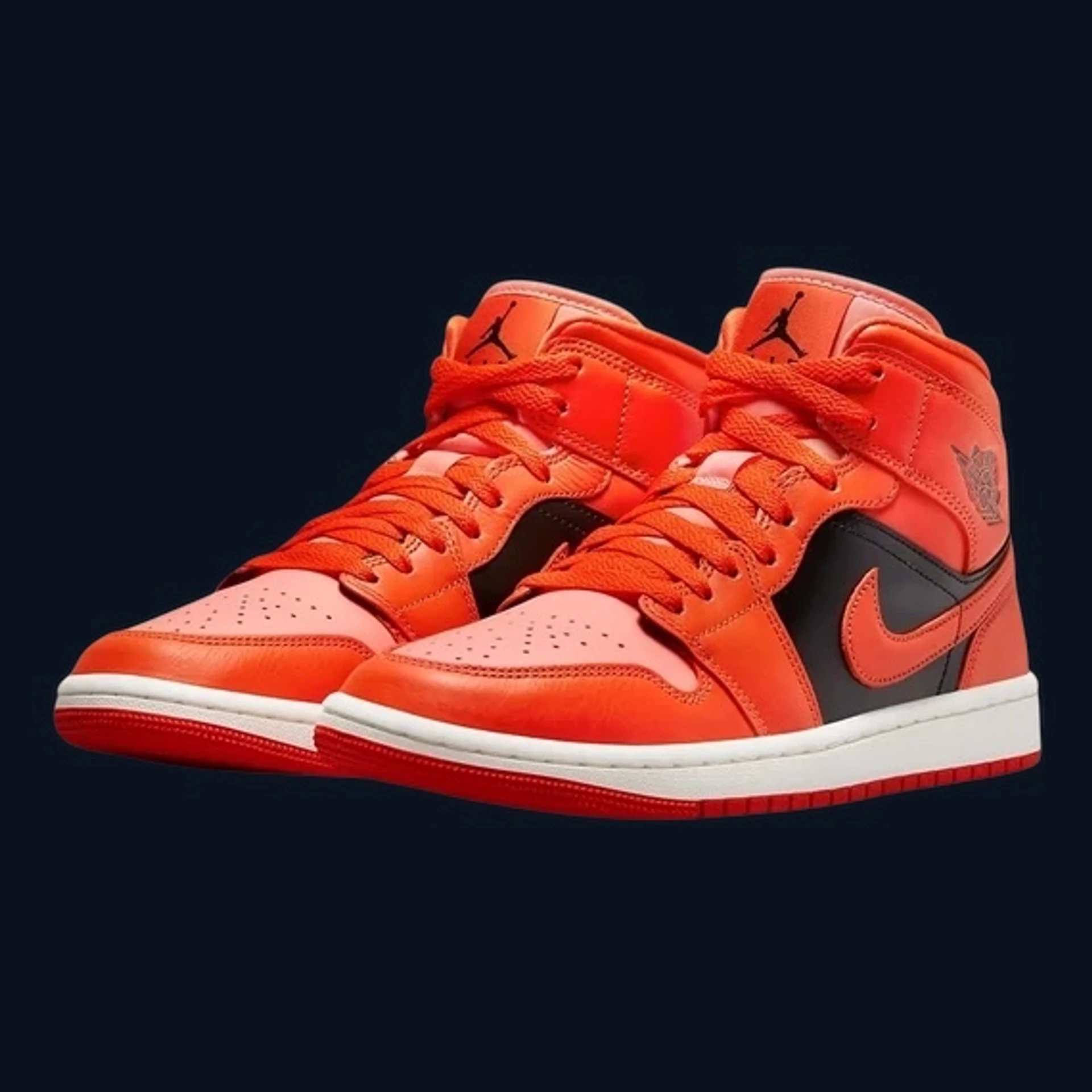 Air Jordan 1 Mid SE "Rush Orange Crimson Bliss"