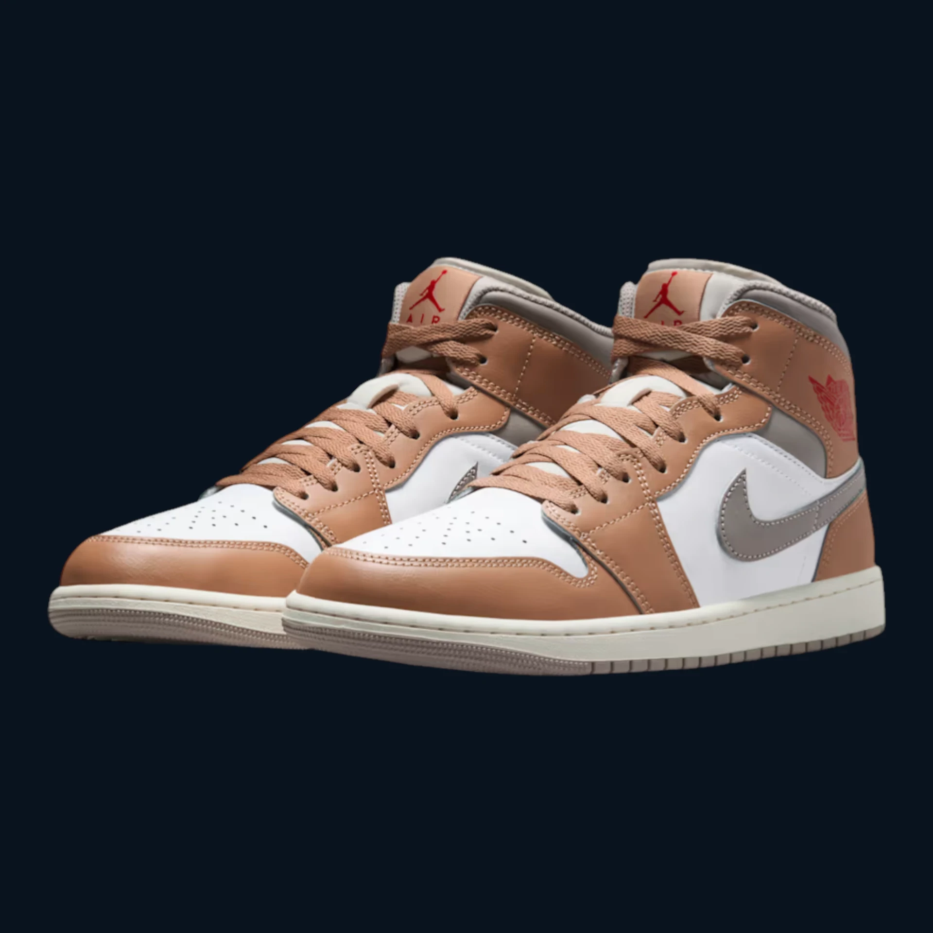 Air Jordan 1 Mid "Rattan White College Grey" [43]