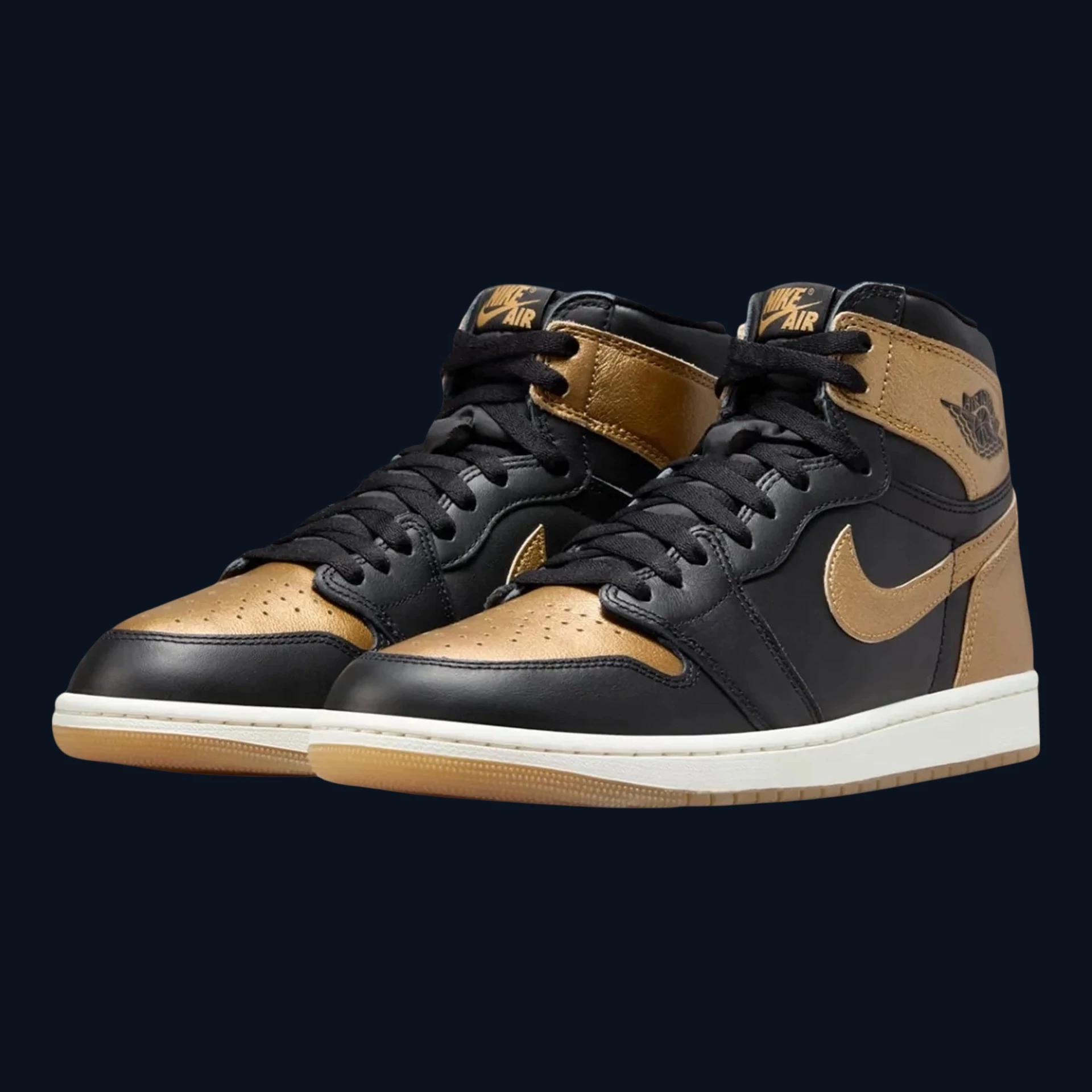 Air Jordan 1 Retro High OG "Black Metallic Gold"