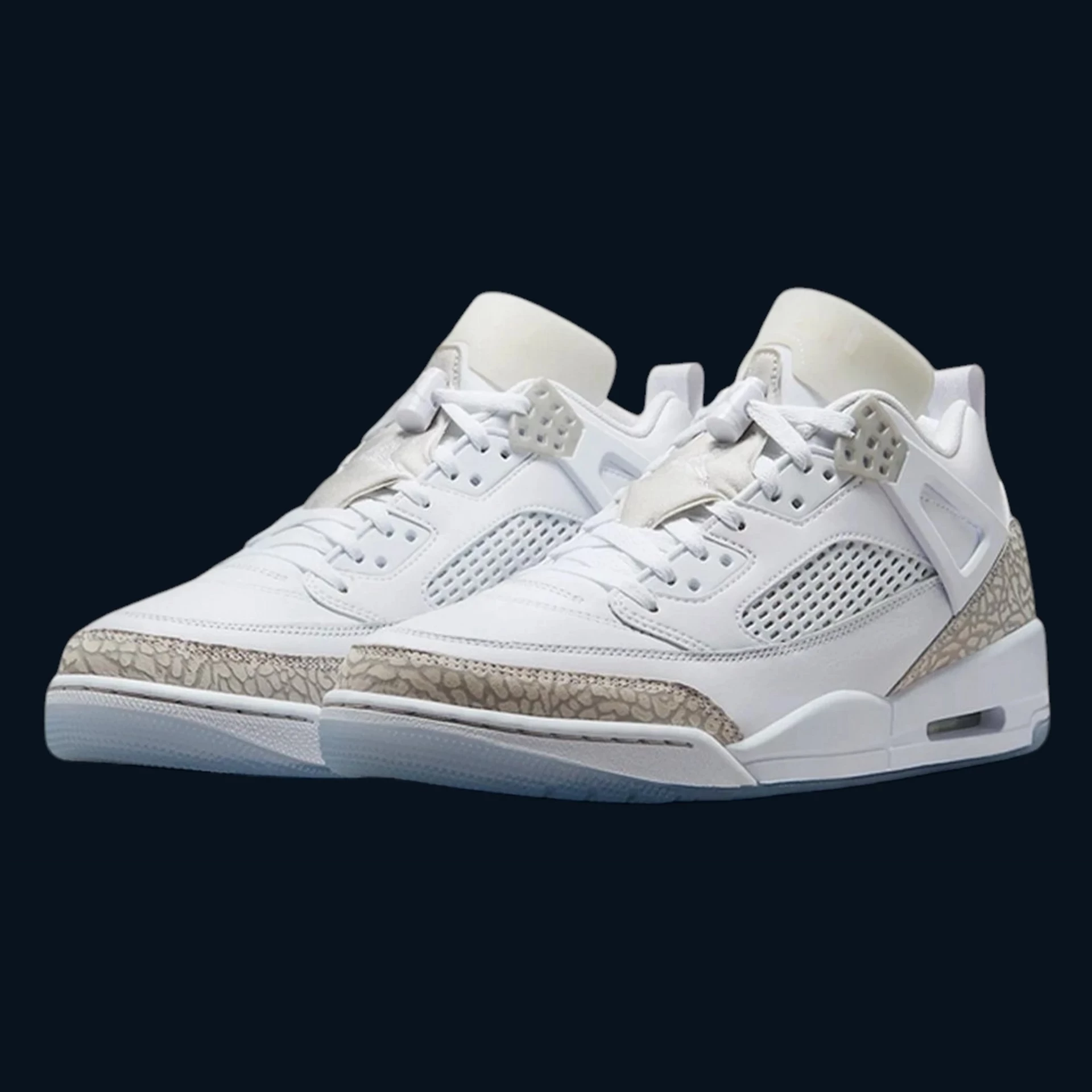 Air Jordan Spizike Low "White Metallic Silver Barely Blue Neutral Grey" [40]