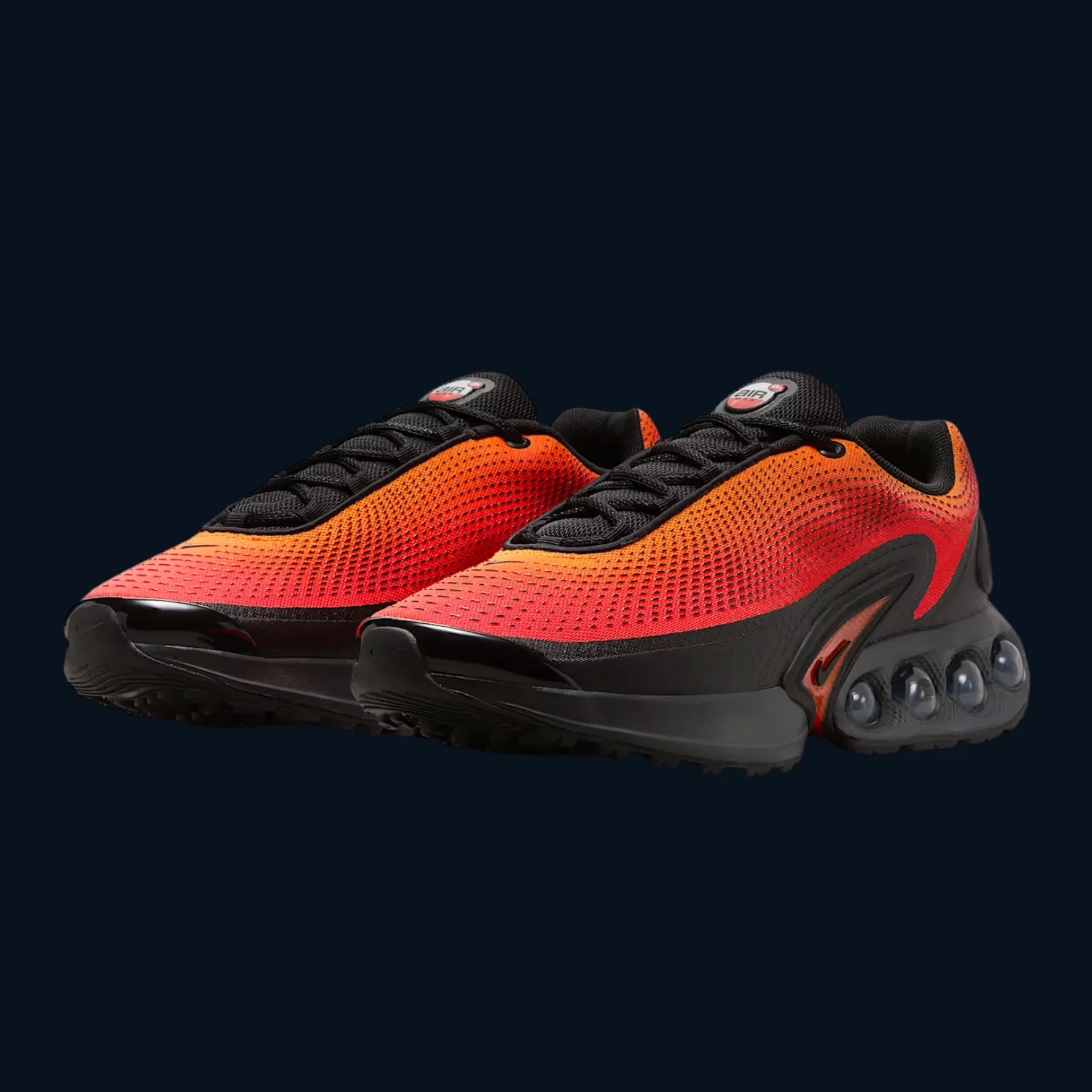 Nike Air Max Dn "Total Orange Bright Crimson Dark Smoke Grey Black"