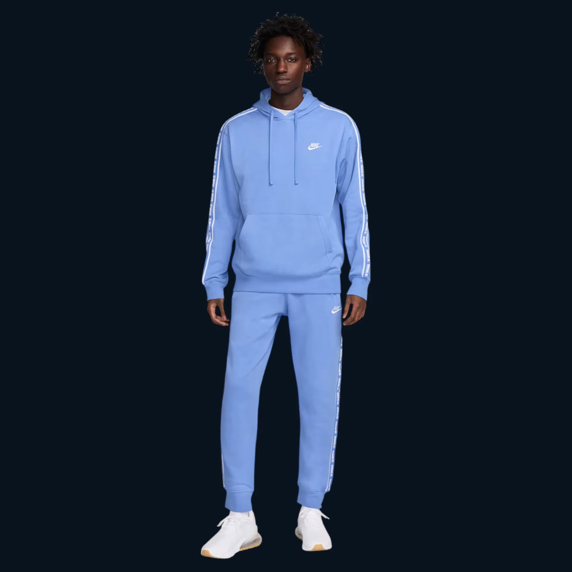 Nike Club Fleece Férfi Melegítőszett "Világoskék" [XS]