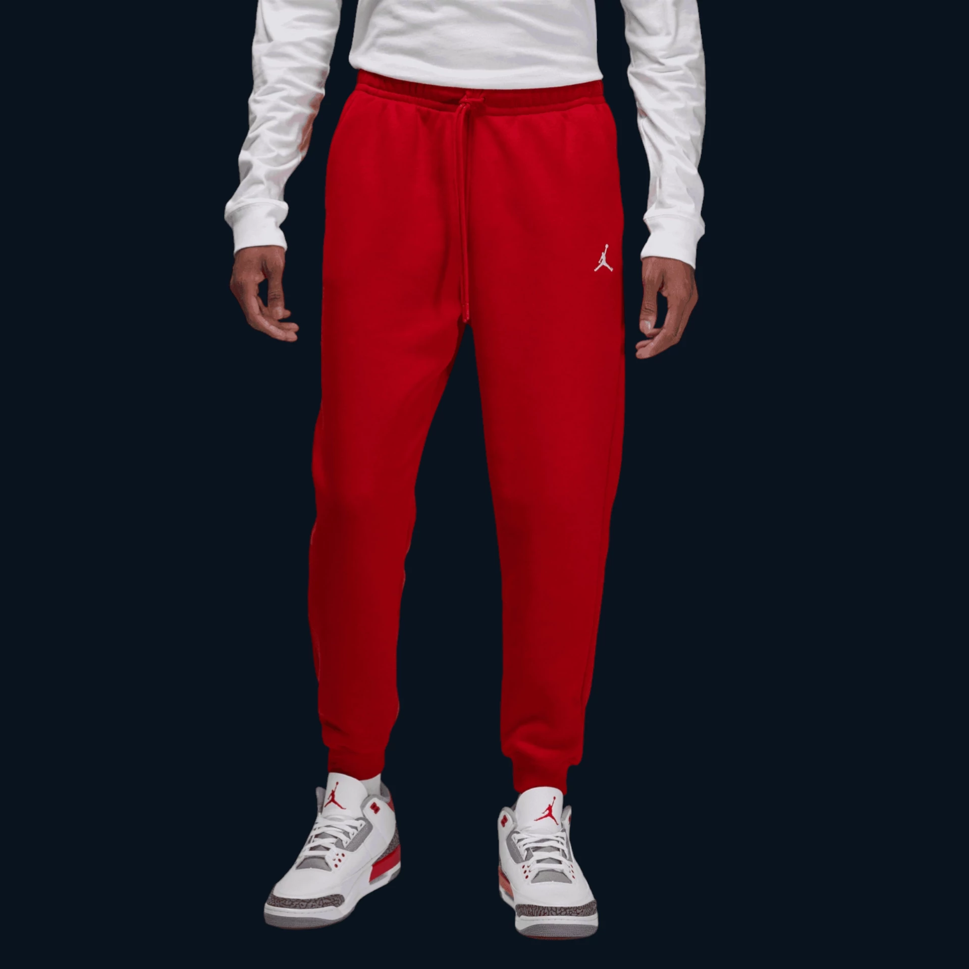 Jordan Brooklyn Fleece Férfi Melegítőnadrág "Piros" [L]