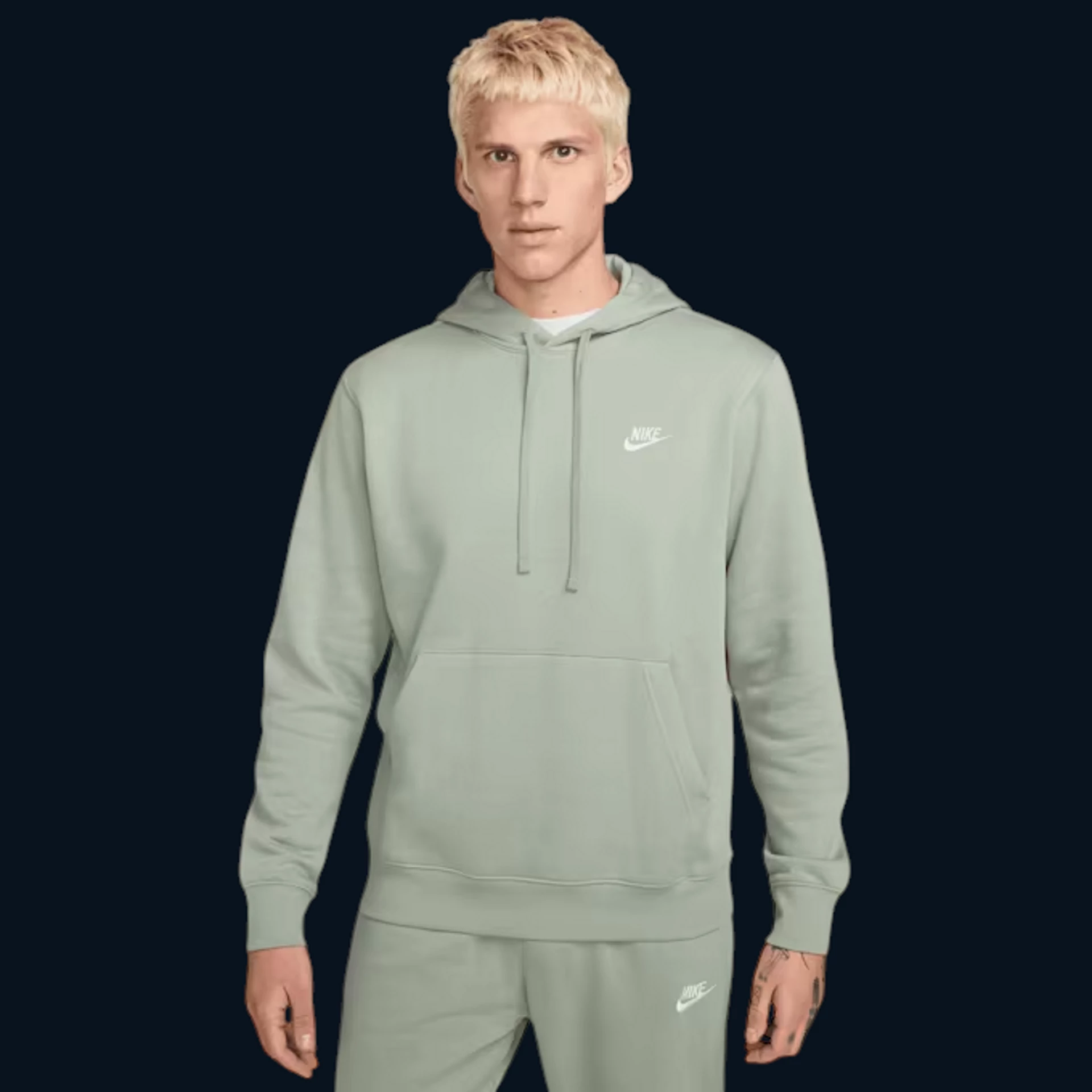Nike Sportswear Club Fleece Férfipulóver "Zöld" [XS]
