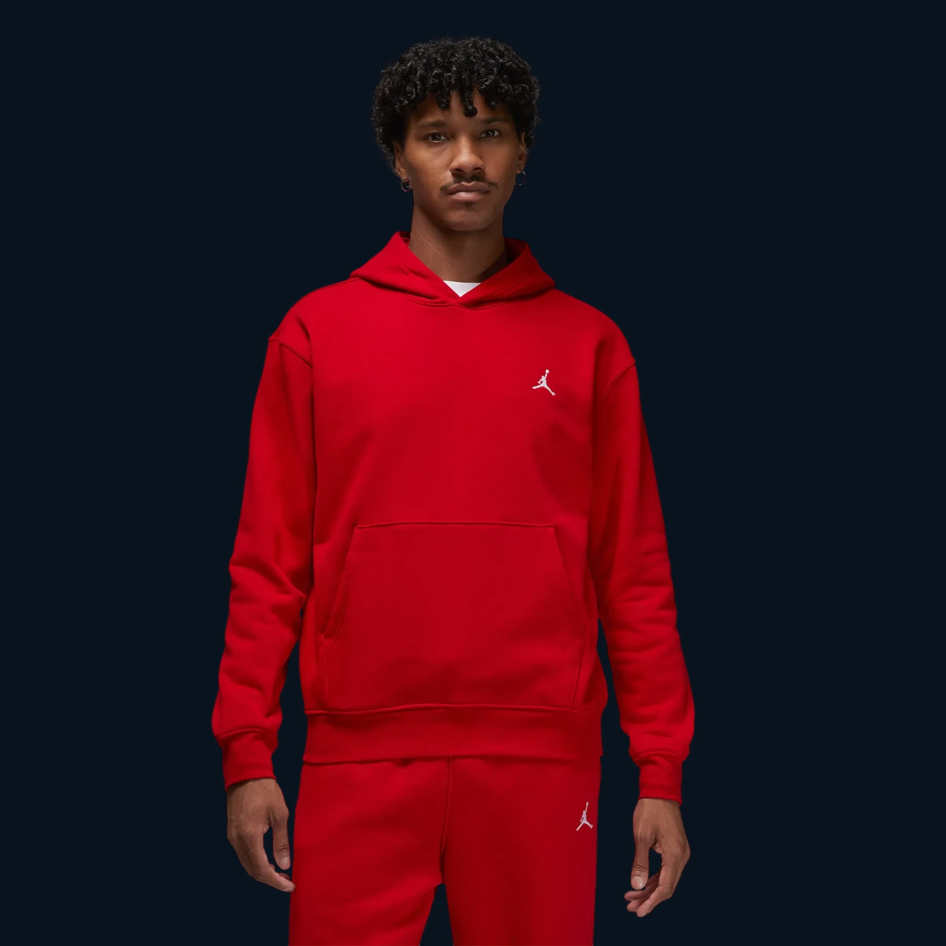 Jordan Brooklyn Fleece Férfipulóver "Piros" [S]