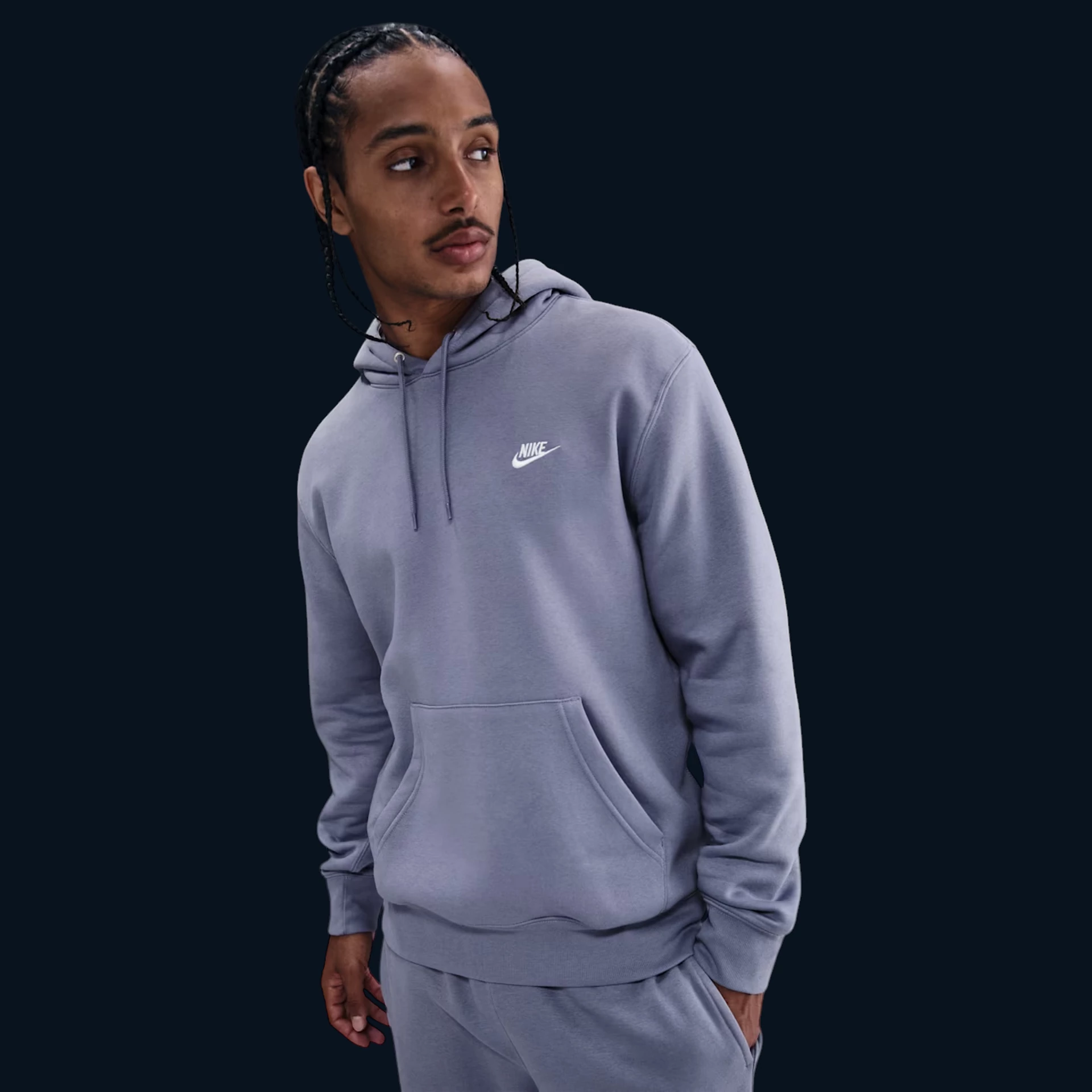Nike Club Férfipulóver "Indigókék" [S]