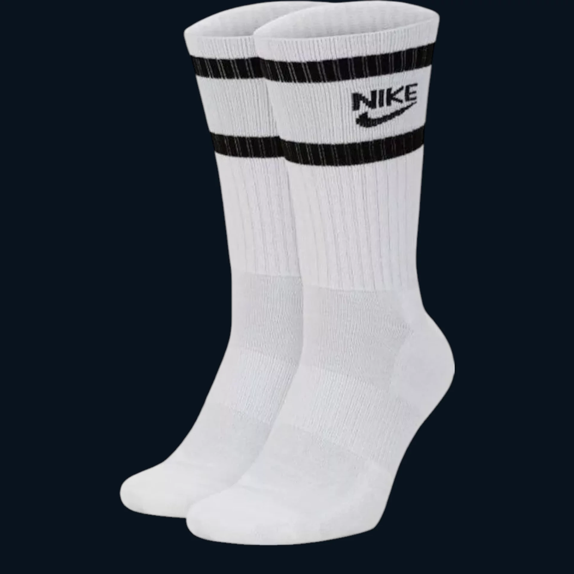 Nike Heritage Crew Hosszúszárú Zokni "Fehér" [38-42] (2 pár)