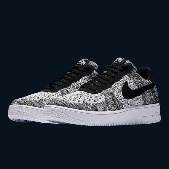 Nike Air Force 1 Flyknit 2.0 "Black Pure Platinum" [ 47.5 ]