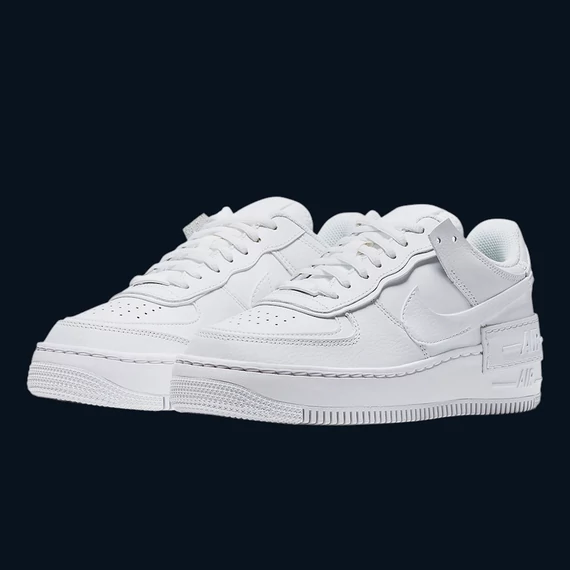 Nike Air Force 1 Low Shadow "Triple White" [ 36.5 ]