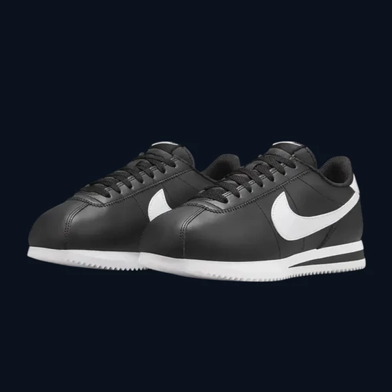 Nike Cortez Leather "Black White"