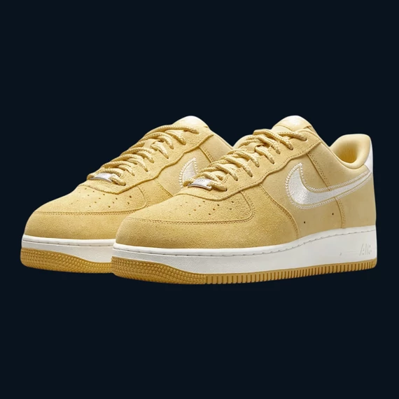 Nike Air Force 1 Low '07 LV8 "Buff Gold Sail Embroidered Swoosh"