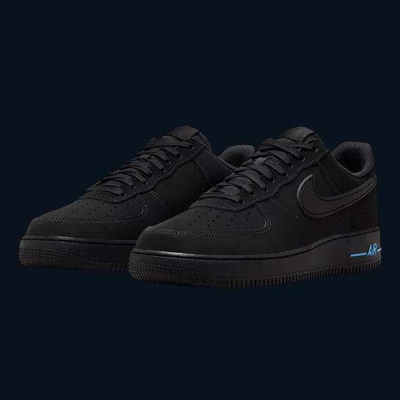 Nike Air Force 1 07 SE "Black University Blue"