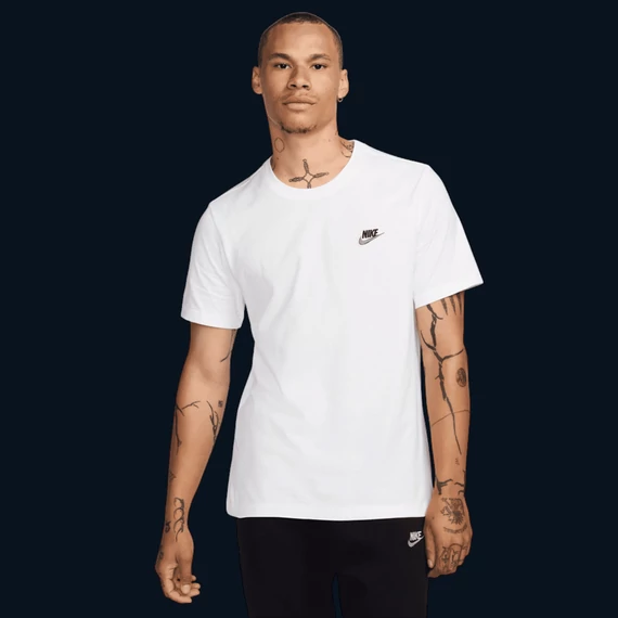 Nike Sportswear Club Férfi Póló "Fehér" [ S ]