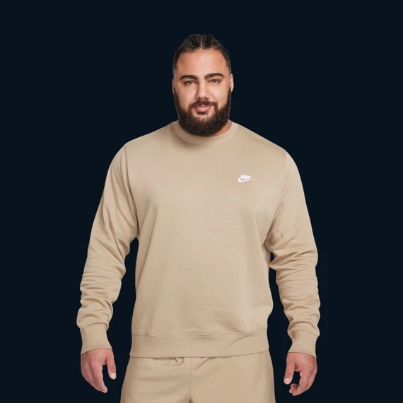 Nike Sportswear Club Fleece Férfipulóver "Világosbarna" [ M ]