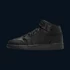 Kép 5/6 - Air Jordan 1 Mid (GS) "Triple Black"