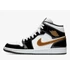 Kép 2/7 - Air Jordan 1 Mid SE "Patent Black White Gold"