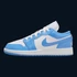 Kép 2/8 - Air Jordan 1 Low SE (GS) "Legend Blue Patent" [ 40 ]