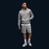 Kép 5/5 - Jordan Brooklyn Fleece Férfipulóver "Szürke" [M]